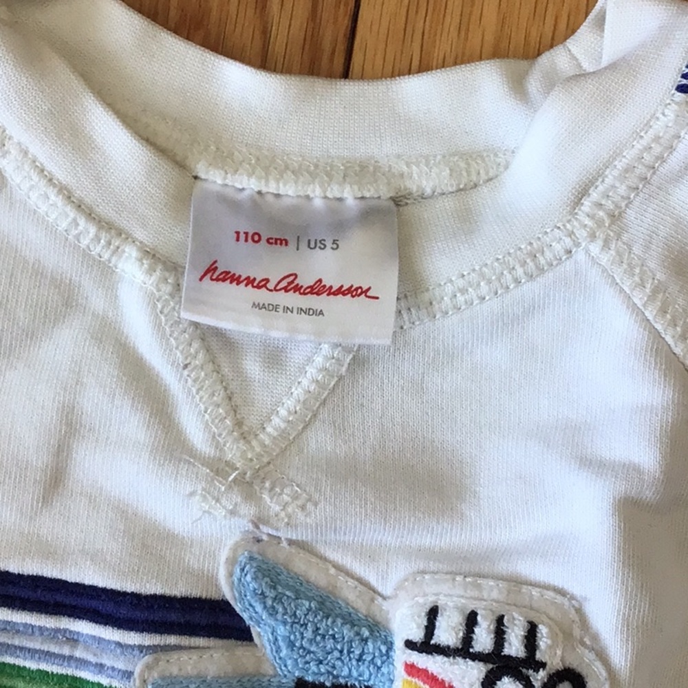 Hanna Anderson Rainbow Roller Skate Cotton Sweatshirt - Picture 2 of 6